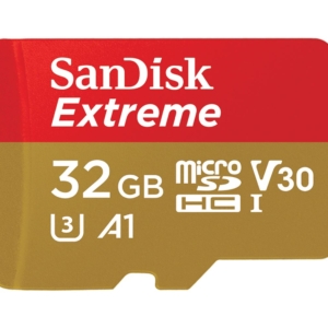 SanDisk Extreme 32GB microSD SDHC V30 U3 C10 A1 UHS-1 100MB/s R 60MB/s W 4x6 SD Adaptor Android Smartphone Action Camera Drones >16GB