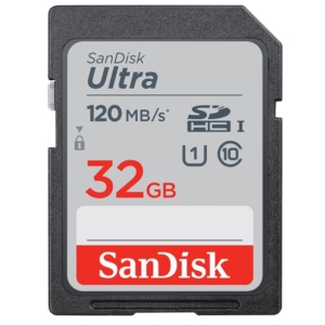 SanDisk Ultra 32GB SDHC SDXC UHS-I Memory Card 120MB/s Full HD Class 10 Speed Shock Proof Temperature Proof Water Proof X-ray Proof Digital Camera