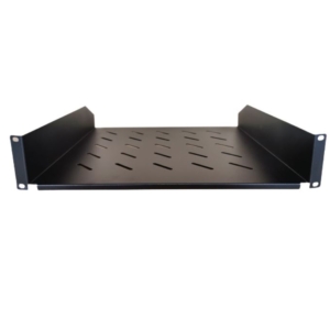 LDR Cantilever 2U 452mm Deep Shelf Recommended for 19' 1000mm Deep Cabinet - Black Metal Contruction