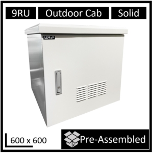 LDR 9U Wall/Pole Mount Outdoor Cabinet (600mm x 600mm) Assembled
