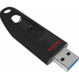 SanDisk Ultra 32GB USB3.0 Flash Drive ~130MB/s Memory Stick Thumb Key Lightweight SecureAccess Password-Protected Retail 5yr BLACK