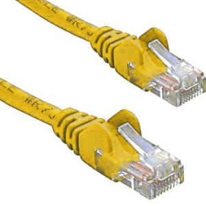 8ware CAT5e Cable 50cm / 0.5m - Yellow Color Premium RJ45 Ethernet Network LAN UTP Patch Cord 26AWG CU Jacket