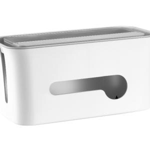 Brateck Cable Management Box. Material: ABS  Dimensions  28.6x13.4x13.7cm-- White