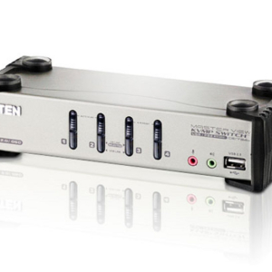 Aten Desktop KVMP Switch 4 Port Single Display VGA w/ audio  OSD