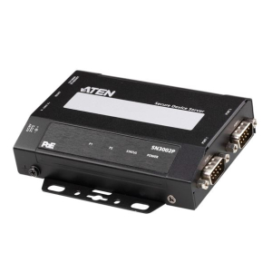 Aten SN3002P 2-Port RS-232 Secure Device Server with PoE
