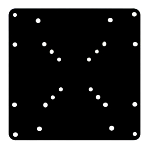 Brateck LCD 200X200 VESA Extension Plate Fit most 23"- 42" LED