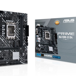 ASUS PRIME H610M-D D4-CSM Intel LGA 1700 mATX Motherboar 2xDDR4~64GB