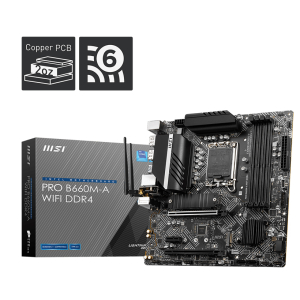 MSI B660M-A PRO WIFI DDR4 DDR4 Intel LGA 1700 mATX Motherboard
