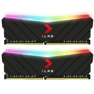 PNY XLR8 16GB (2x8GB) DDR4 UDIMM 3600Mhz RGB CL18 1.35V Black Heat Spreader Gaming Desktop PC Memory