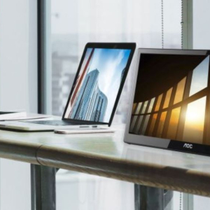 AOC 15.6" IPS 5ms Full HD 1920 x 1080 USB 3.0 Powered Business Mobile Portable Monitor - Tilt
