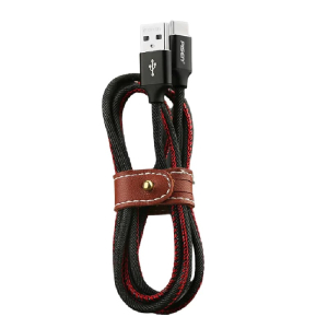 PISEN USB-C to USB-A Cable (1.2M) Black - Supports 2.4A
