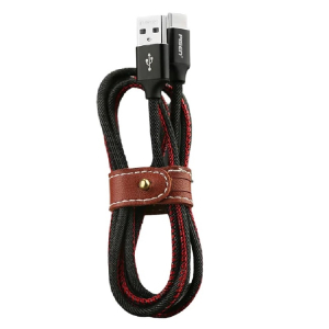 PISEN Braided USB-C to USB-A (2.0) Cable (1.2M) Blue - Supports 2.4A