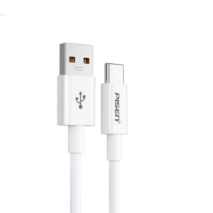 PISEN USB-C to USB-A Cable (1M) White
