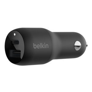 Belkin BoostCharge Dual Car Charger with PPS 37W - Black(CCB004btBK)