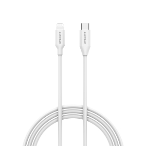 Cygnett Essentials Lightning to USB-C Cable (1M) - White (CY3752PCCSL)