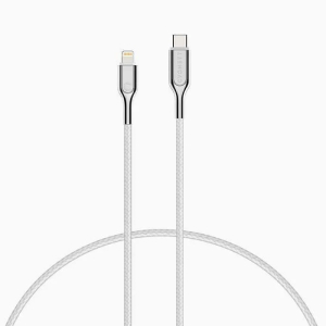 Cygnett Armoured Lightning to USB-C Cable (1M) - White (CY2800PCCCL)
