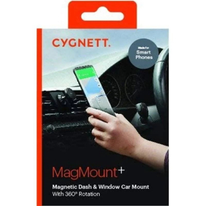 Cygnett MagMount Plus Car Dash and Window Phone Magnetic Mount - Black(CY2378ACDAS)