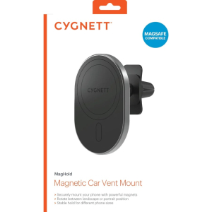 Cygnett MagHold Magnetic Car Vent Holder - Black (CY3764ACVEN)