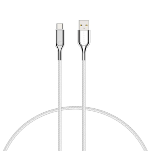 [LS] Cygnett Armoured USB-C to USB-A (2.0) Cable (10cm) - White (CY2696PCUSA)