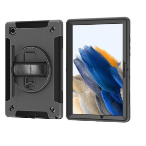 Pisen Rugged Samsung Galaxy Tab A8 (10.5") Case Black - Built-in-Kickstand