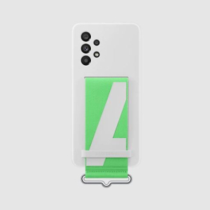 Samsung Galaxy A53 5G (6.5") Silicone Cover with Strap - White (EF-GA536TWEGWW)
