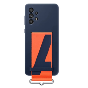 Samsung Galaxy A73 5G (6.7") Silicone Cover With Strap - Navy (EF-GA736TNEGWW)