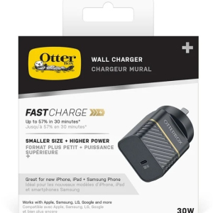 OtterBox 30W USB-C GaN Fast Wall Charger - Black (78-80485)