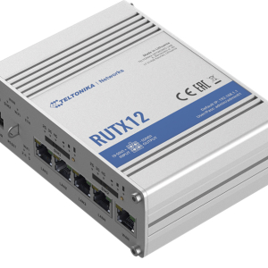 Teltonika RUTX12 - Industrial Dual Modem and Dual SIM CAT6 4G LTE Router/Firewall with Dual Band WiFi 5 802.11ac