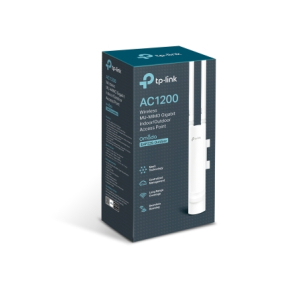 TP-Link EAP225-Outdoor Omada AC1200 1200Mbps Wireless MU-MIMO Gigabit Indoor/Outdoor Access Point Passive PoE Weatherproof High Gain Long Range Ant.