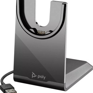 Plantronics/Poly USB-A Desktop Charger Stand for Voyager Focus 2  Voyager 4300 Headsets