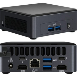 Intel NUC i5-1135G7 Pro 4.20 GHz 2xDDR4 SODIMM M.2 SSD 4xDisplays Iris Xe 2xHDMI 2xDP via USB-C 2xThuderbolt WiFi6 4xUSB GbE LAN no AC Cord