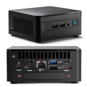 Intel NUC  i7-1260P 4.70GHz 2xDDR4 SODIMM 2.5" M.2 SSD Iris Xe Graphics 4xDisplays 2xHDMI 2xDP via USB-C 2xTB4 2.5GbE 4xUSB WiFi6E