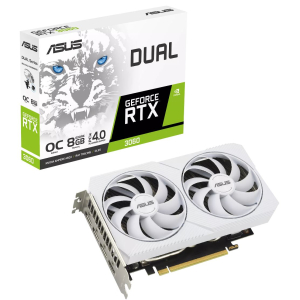ASUS nVidia GeForce DUAL-RTX3060-O8G-WHITE White Edition 8GB GDDR6