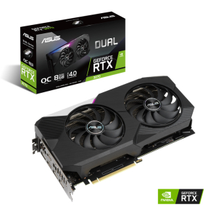 ASUS nVidia GeForce DUAL-RTX3070-O8G-V2 RTX 3070 V2 8GB GDDR6 OC Edition 1800MHz Boost