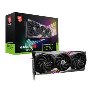 MSI nVidia GeForce RTX 4070 Ti GAMING X TRIO 12G Video Card  2760 MHz Boost Clock