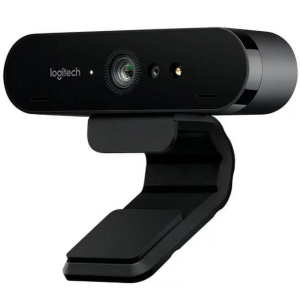 Logitech BRIO 4K Ultra HD Webcam HDR RightLight3 5xHD Zoom Auto Focus Infrared Sensor Video Conferencing Streaming Recording Windows Hello