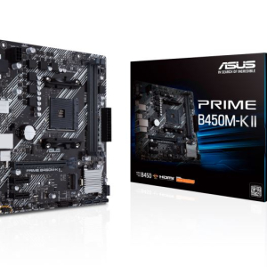 ASUS AMD B450 PRIME B450M-K II (Ryzen AM4) Micro ATX motherboard with M.2 support