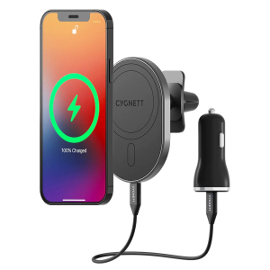 Cygnett Maghold Magnetic Car Wireless Charger 15W - Vent - Black (CY4415WLCCH)