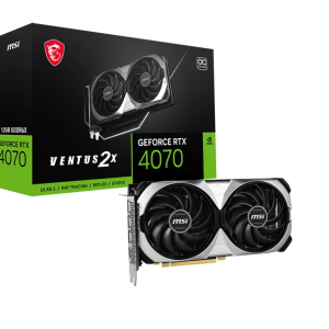 MSI nVidia GeForce RTX 4070 VENTUS 2X 12G OC Video Card  2520 MHz Boost Clock