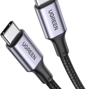 UGREEN USB-C To USB-C Cable (1M) - Grey+ Black (6957303851508)