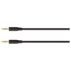 Belkin 3.5mm Gold-Plated AUX Cable (2M) - Black (F3Y117bt2M)
