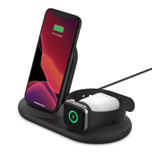 Belkin BoostCharge 3-in-1 Wireless Charger for Apple Devices 7.5W - Black (WIZ001auBK)