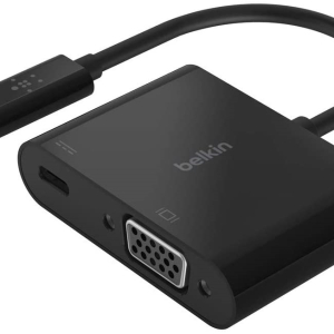 Belkin USB-C to VGA + Charge Adapter - Black (AVC001btBK)
